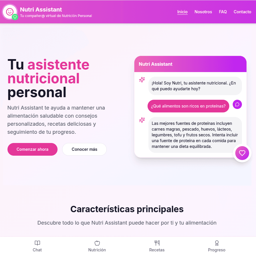 Nutri Bot: Inteligencia Artificial para una alimentación consciente y personalizada