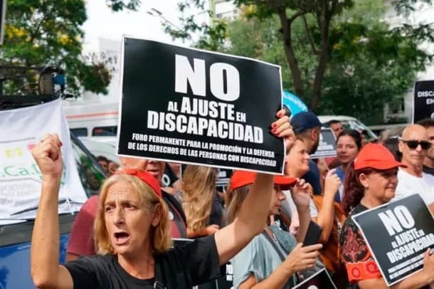 Ajuste: nueva marcha del sector de Discapacidad contra la avanzada de Javier Milei