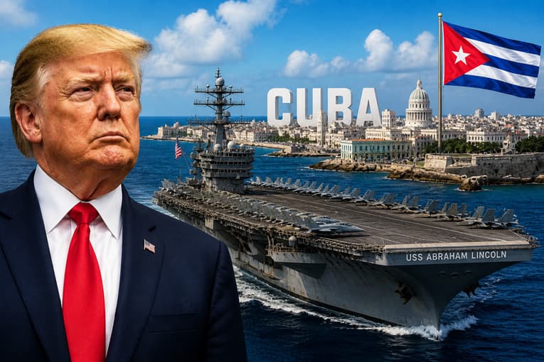 Trump afirmó que tomará Cuba “casi de inmediato”, anunció el envío de un portaviones y firmó nuevas