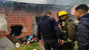 Los Juríes: un incendio destruyó por completo la vivienda de una joven pareja