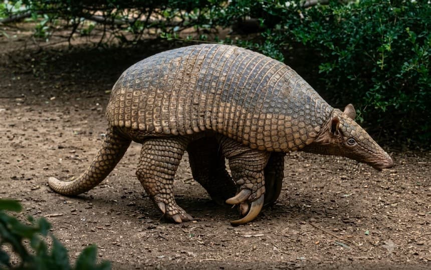 Chaco: colocan un dispositivo satelital a un tatú carreta, el armadillo más grande del mundo