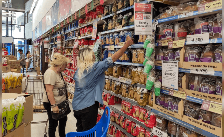 El consumo privado retrocedió 1,1% interanual en junio y suma siete meses de caídas
