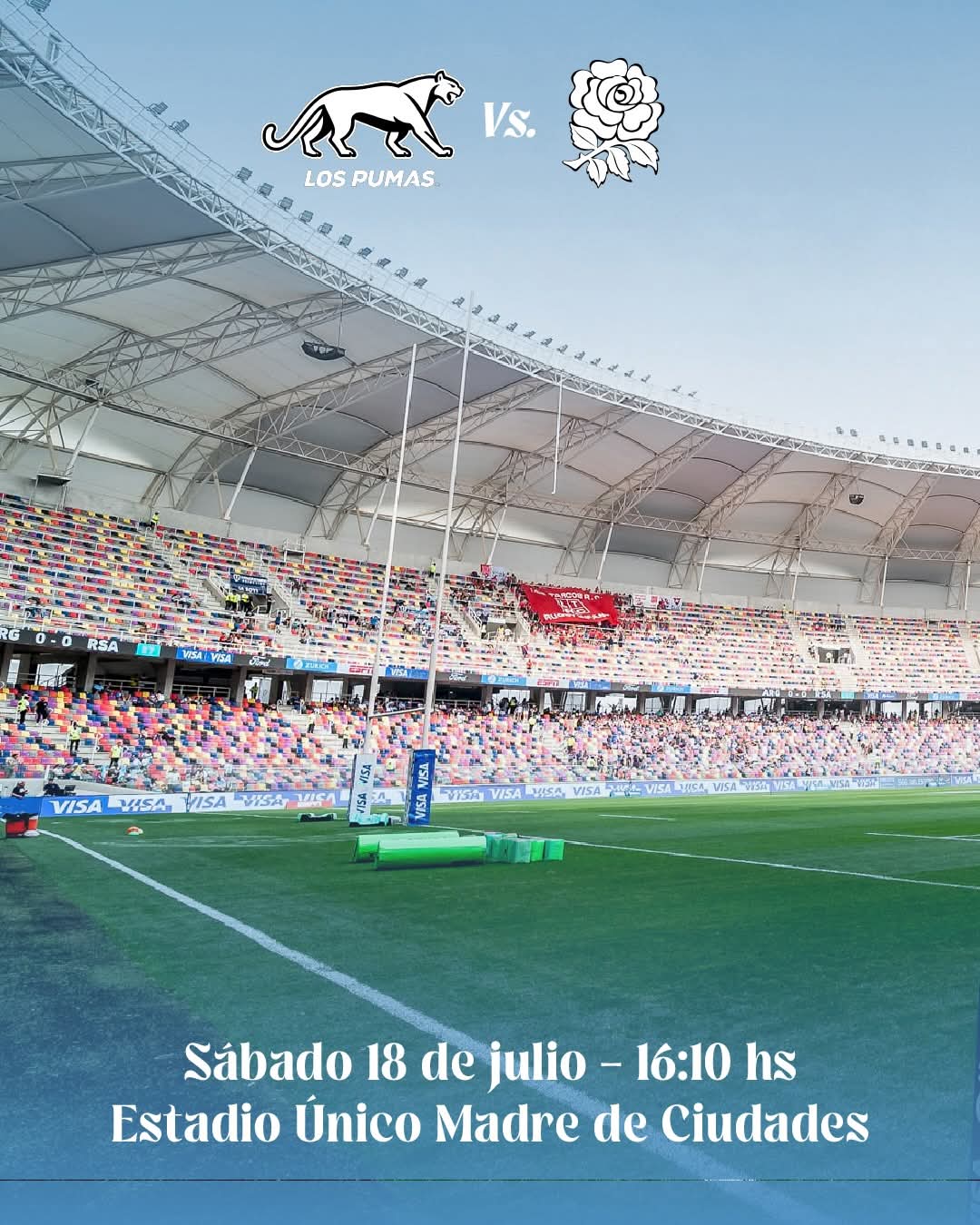 Los Pumas vs. Inglaterra en el Madre de Ciudades
