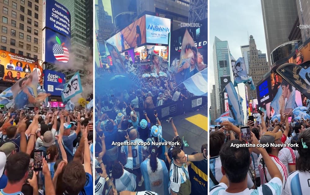 El banderazo argentino es una locura en New York