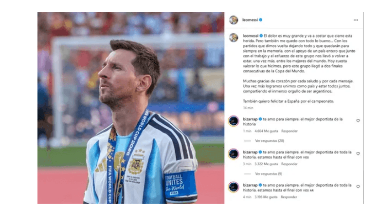 Lionel Messi tras la final del Mundial 2026: qué dijo sobre su futuro en la Selección Argentina